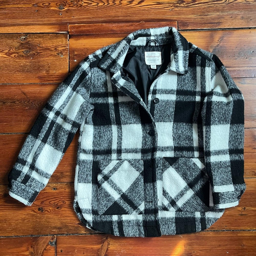 Black & White Plaid Shacket